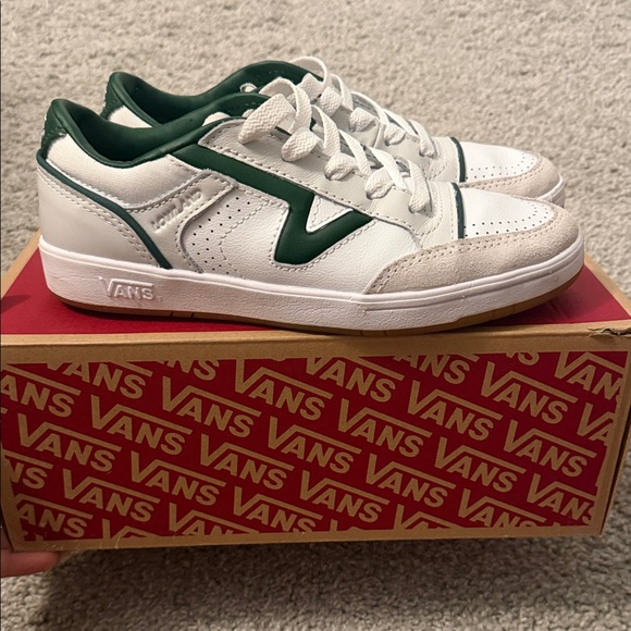 Vans Shoes - Vans Lowland CC Sneakers - Court Green and White